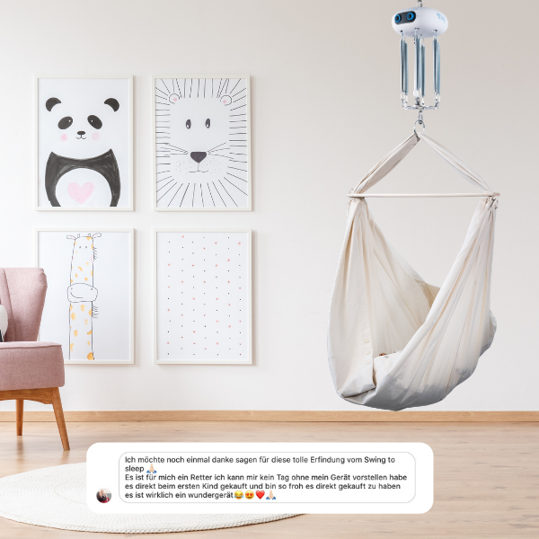 Die swing2sleep ist eine echte „Wunderwiege“ – sagen unsere Kunden