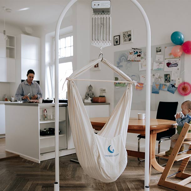 federwiege mit gestell