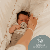 Matratze aus Schafschurwolle für die Federwiege